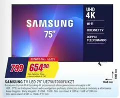 Samsung - Tv Led 75" UE75U7000FUXZT