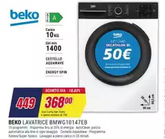 Beko - Lavatrice Bmwg10147eb