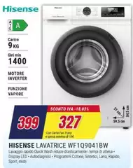 Hisense - Lavatrice WF 1Q9041BW