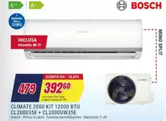 Bosch - Climate 2000 Kit 12000 Btu CL200035E + CL20000UW35E Bosch - Climate 2000 Kit 12000 Btu CL200035E + CL20000UW35E