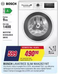 Bosch - Lavatrice Slim WAN28219IT