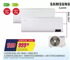 Samsung - Dual Kit 9000 + 9000 Btu Samsung - Dual Kit 9000 + 9000 Btu