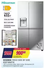 Hisense - Frigo Side By Side Rs818natie