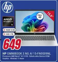 HP - Omnibook 3 Ng Ai 15-FN0009NL HP - Omnibook 3 Ng Ai 15-FN0009NL