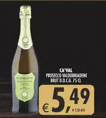 Ca' val - Prosecco Valdobbiadene Brut D.O.C.G
