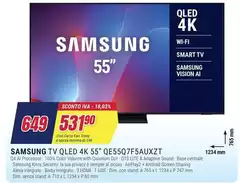 Samsung - Tv Qled 4k 55" QE55Q7F5AUXZT