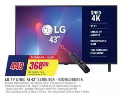 LG - Tv Qned Ai 43" Serie 80A - 43QNED80A6A