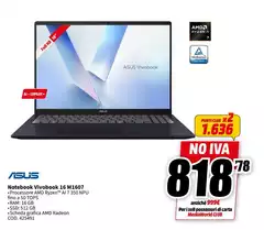 Asus - Notebook Vivobook 16 M1607 Asus - Notebook Vivobook 16 M1607