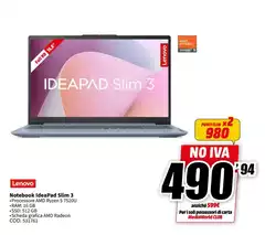 Lenovo - Notebook Ideapad Slim 3 Lenovo - Notebook Ideapad Slim 3