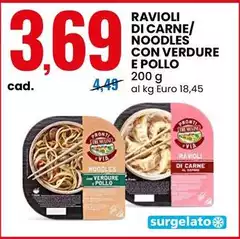 Frosta - Ravioli Di Carne/ Noodles Con Verdure E Pollo