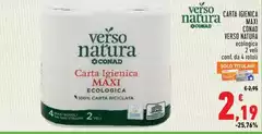 Maxi - Carta Igienica  Verso Natura