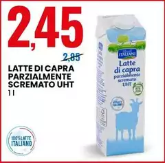 Italiamo - Latte Di Capra Parzialmente Scremato UHT