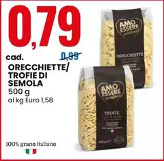 Orecchiette/ Trofie Di Semola