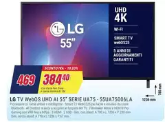 LG - Tv Webos Uhd Ai 55" Serie Ua75-55ua75006la LG - Tv Webos Uhd Ai 55" Serie Ua75-55ua75006la