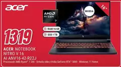 Acer - Notebook Nitro V 16 Ai Anv16-42r-22j Acer - Notebook Nitro V 16 Ai Anv16-42r-22j