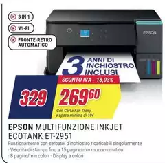Epson - EcoTank ET-2951 Epson - EcoTank ET-2951