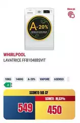 Whirlpool - Lavatrice FFB1048BSVIT