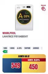 Whirlpool - Lavatrice FFB1048BSVIT