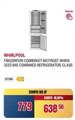 Whirlpool - Frigoriferi Combinati No Frost Whkn 3253 B4e Combined Refrigerator, Class