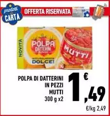 Mutti - Polpa Di Datterini In Pezzi Mutti - Polpa Di Datterini In Pezzi