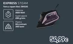 Rowenta - Express Steam Ferro A Vapore Mod. DW4345