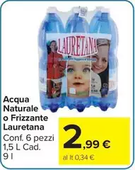 Lauretana - Acqua Naturale O Frizzante