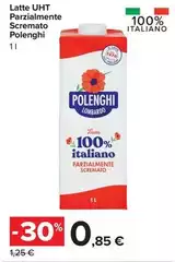 Polenghi - Latte UHT Parzialmente Scremato