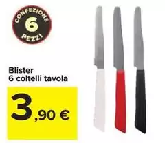 Blister 6 Coltelli Tavola Blister 6 Coltelli Tavola