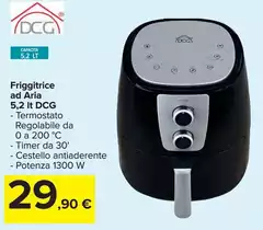 DCG - Friggitrice Ad Aria 5,2 Lt Dcg