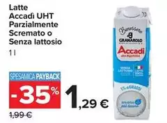 Accadì - Latte Accadi UHT Parzialmente Scremato O Senza Lattosio