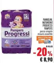 Pampers - Pannolini, Mutandino Progressi Pampers - Pannolini, Mutandino Progressi