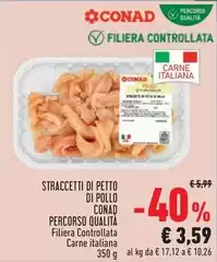 Conad - Straccetti Di Petto Di Pollo Percorso Qualità
