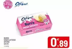 Optimo - Burro Senza Lattosio
