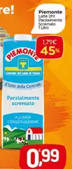Piemonte miele - Latte UHT Parzialmente Scremato