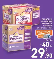 Pampers - Pannolini, Mutandino Progressi Pampers - Pannolini, Mutandino Progressi