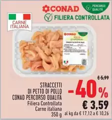 Conad - Straccetti Di Petto Di Pollo Percorso Qualità