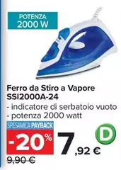 De Longhi - Ferro Da Stiro A Vapore SSI2000A-24 De Longhi - Ferro Da Stiro A Vapore SSI2000A-24