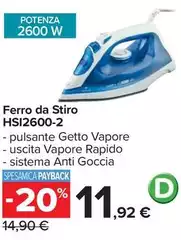 Ferro Da Stiro HSI2600-2 Ferro Da Stiro HSI2600-2