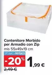 Contenitore Morbido Per Armadio Con Zip Contenitore Morbido Per Armadio Con Zip