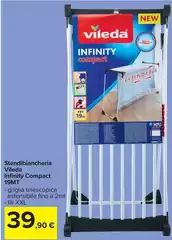 Vileda - Stendibiancheria Infinity Compact