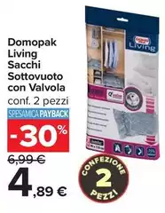 Domopak - Living Sacchi Sottovuoto Con Valvola