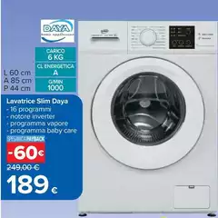 Daya - Lavatrice Slim