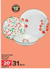 Servizio Piatti Red Fruit