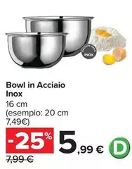 Bowl In Acciaio
