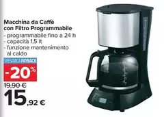 Macchina Da Caffè Con Filtro Programmabile
