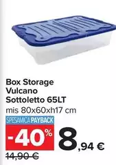 Vulcano - Box Storage Sottoletto 65LT Vulcano - Box Storage Sottoletto 65LT