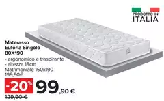 Materasso Euforia Singolo 80x190