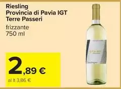 Terre passeri - Riesling Provincia Di Pavia IGT