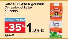 Piemonte - Latte UHT Alta Digeribilità Centrale Del Latte Di Torino
