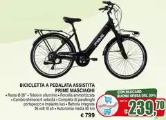 Masciaghi - Bicicletta A Pedalata Assistita Prime